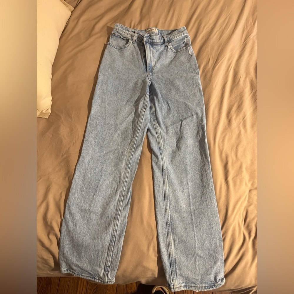 Abercrombie & Fitch Light Blue Straight Leg Jeans